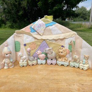 9 Piece Precious Moments Birthday Train Collector's Set - Ages Baby-6